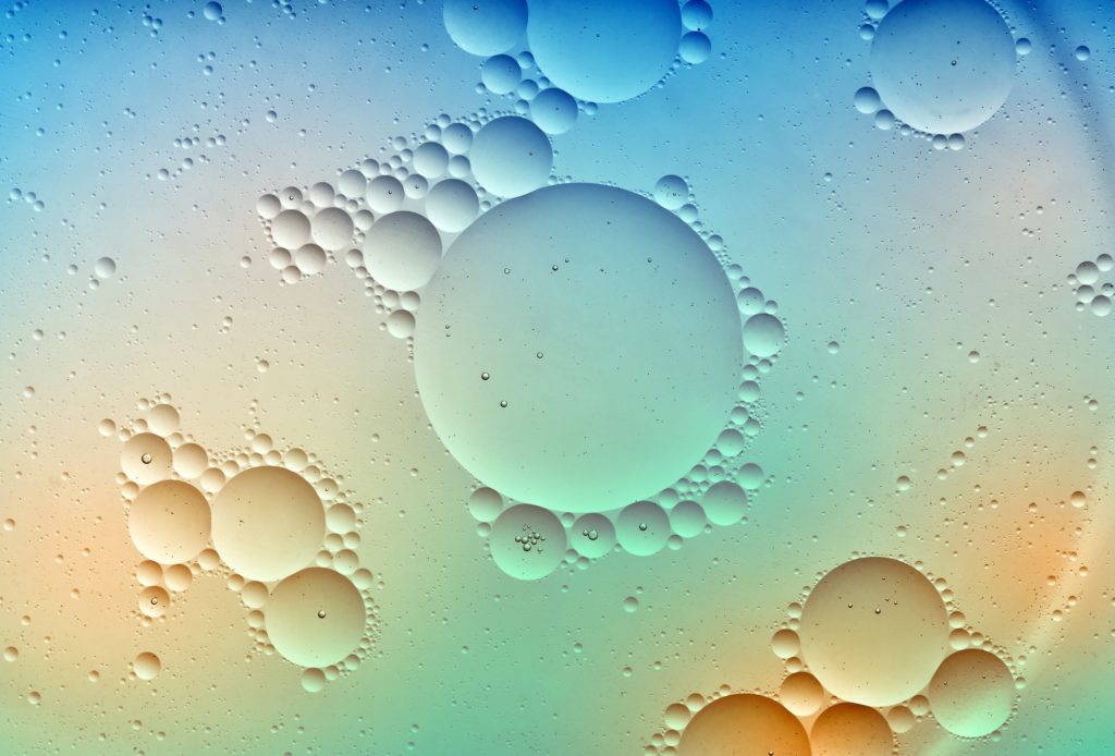 Colorful abstract background with bubbles