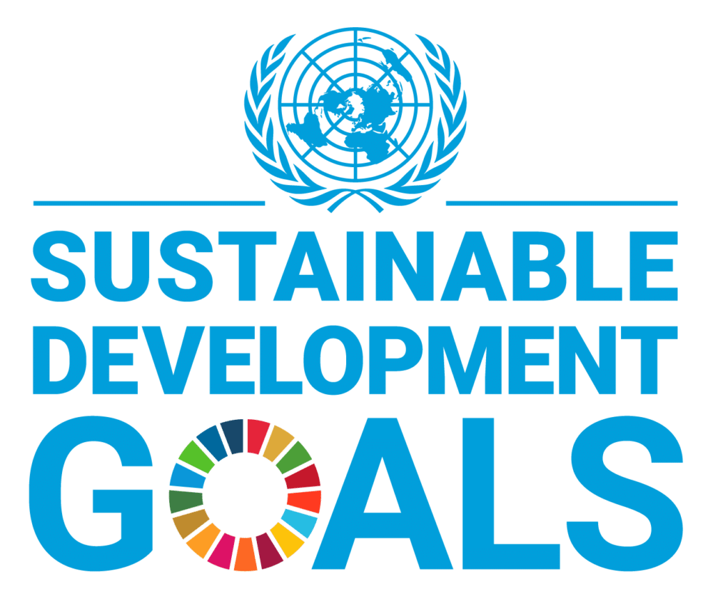 E SDG logo UN emblem square trans WEB